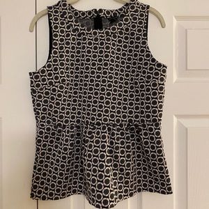 Ann Taylor Peplum Sleeveless Blouse